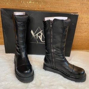 YRU PLATFORM BIKER BOOTS